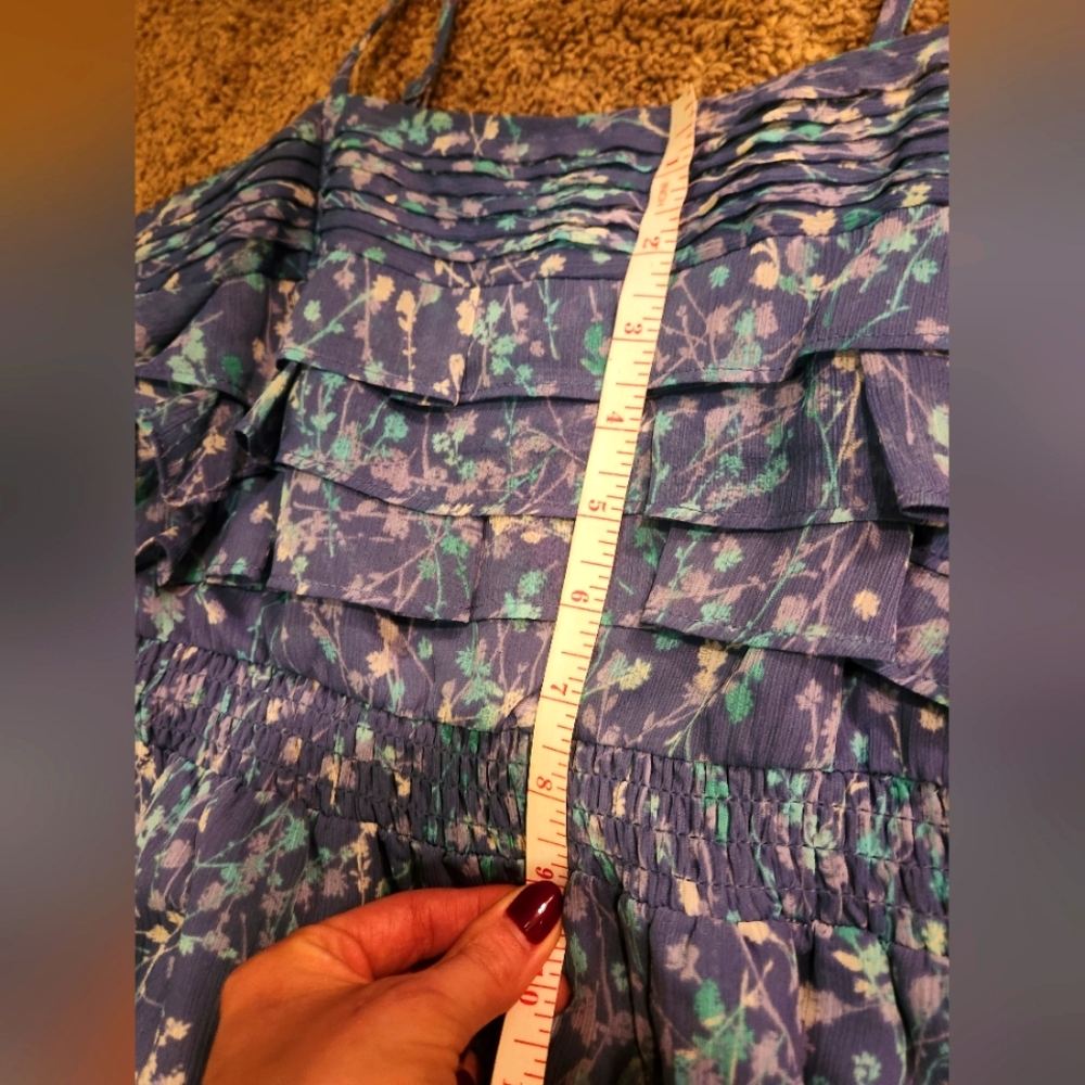 Lauren Conrad Blue Floral Mini Sundress - Picture 8 of 13